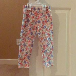 Cute flower print pants